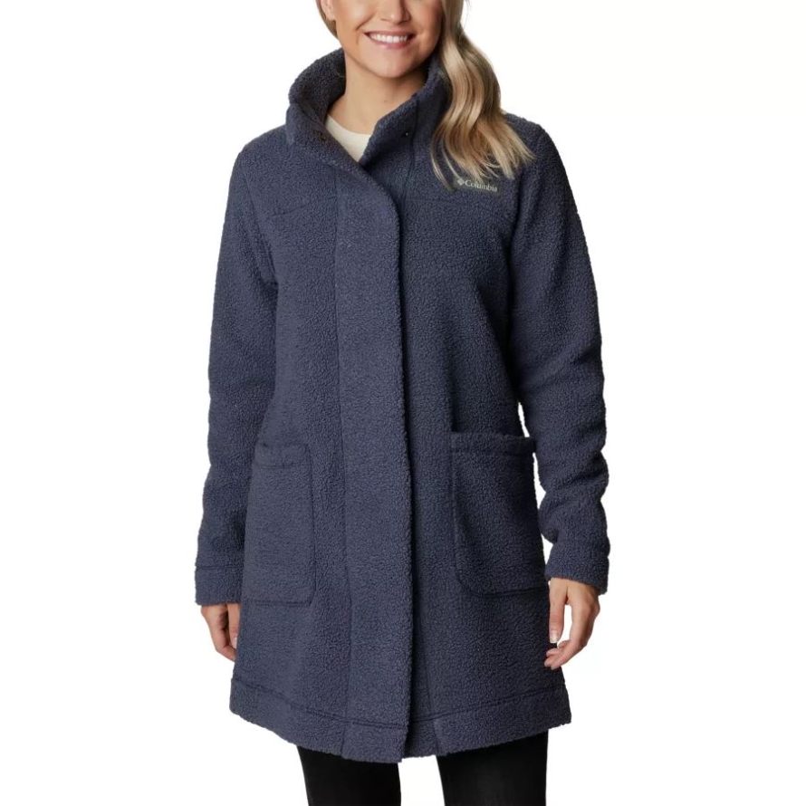 Women's Panorama Long Fleece Coat Columbia Nocturnal