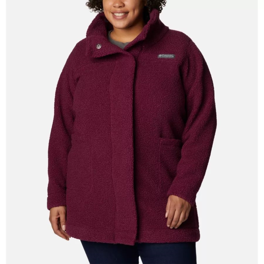 Women's Panorama Long Jacket Plus Size Marionberry Columbia