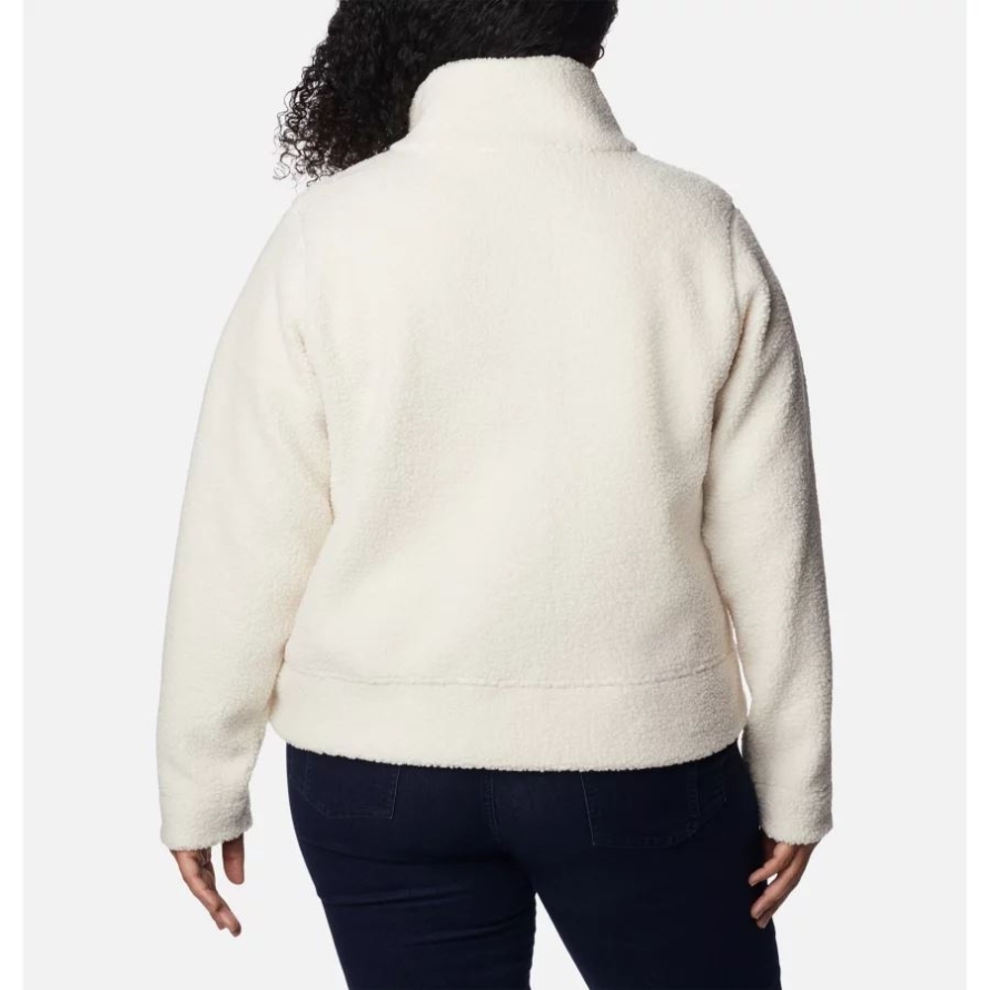Women's Panorama Snap Fleece Jacket Plus Size Chalk Columbia