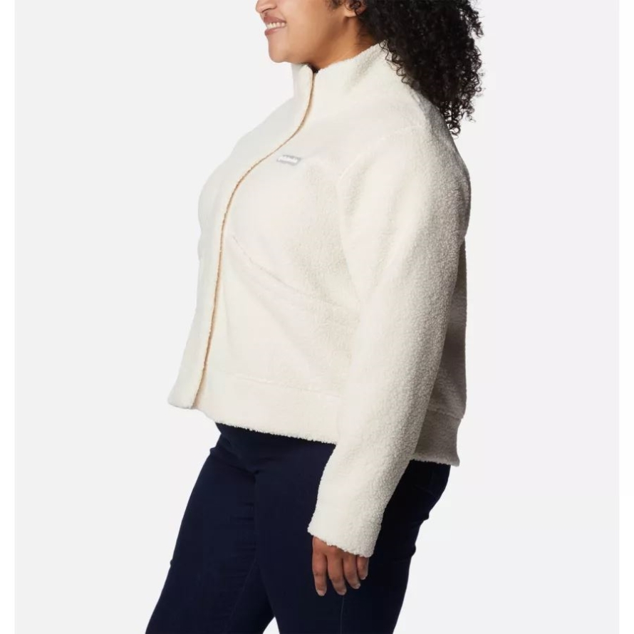 Women's Panorama Snap Fleece Jacket Plus Size Chalk Columbia