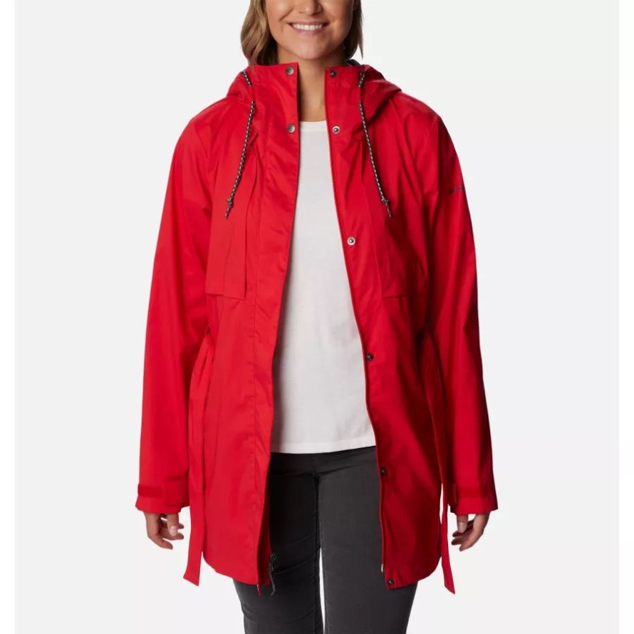 Women's Pardon My Trench Rain Jacket Red Lily Columbia
