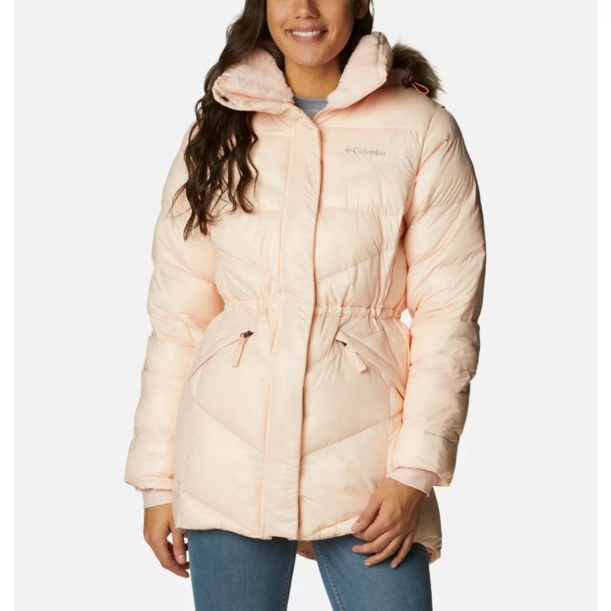 Women's Peak to Park Mid Insulated Jacket Peach Blossom Gunmetal Columbia