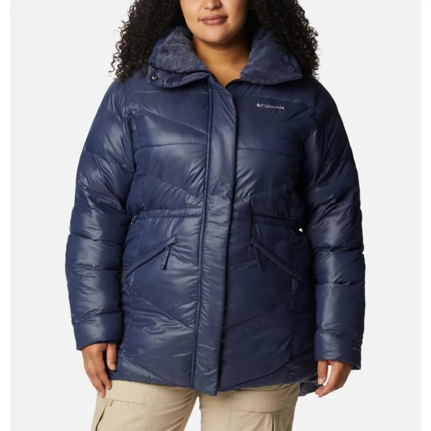 Women's Peak to Park Mid Insulated Jacket Plus Size Columbia Nocturnal Gunmetal
