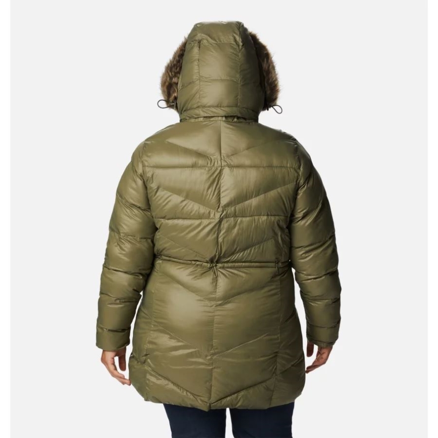 Women's Peak to Park Mid Insulated Jacket Plus Size Stone Green Gunmetal Columbia