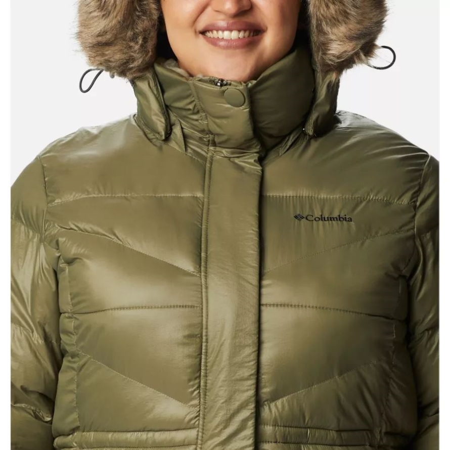 Women's Peak to Park Mid Insulated Jacket Plus Size Stone Green Gunmetal Columbia