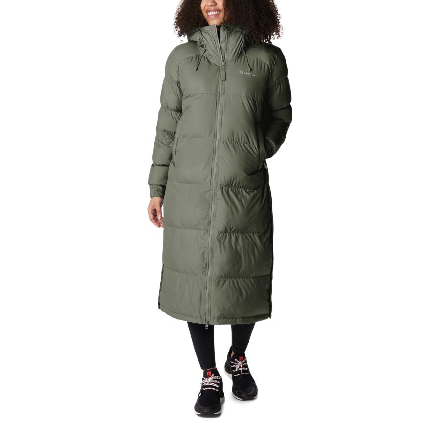 Women's Pike Lake Long Jacket Columbia Stone Green/Olive Green