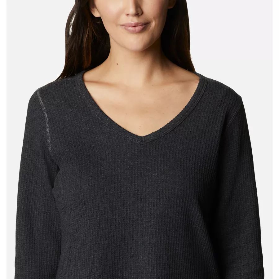 Women's Pine Peak Long Sleeve Thermal Tunic Black Heather Columbia