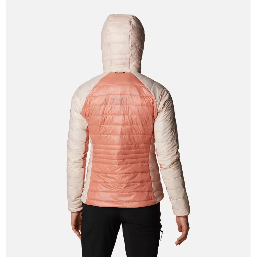 Women's Platinum Peak Insulated Hooded Jacket Columbia Dark Coral/Peach Blossom