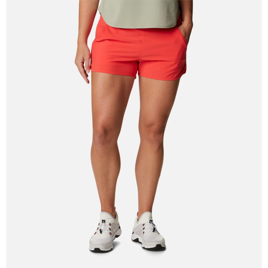 Women's Pleasant Creek Stretch Shorts Columbia Red Hibiscus