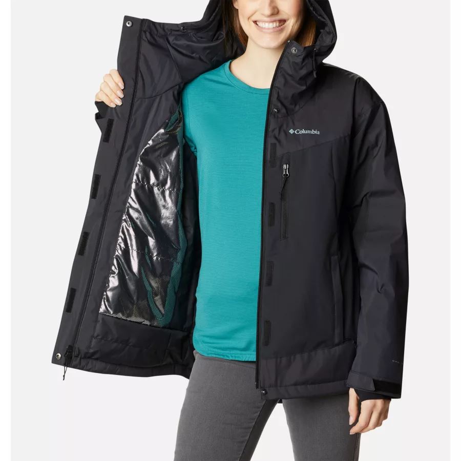 Women's Point Park Insulated Jacket Black Sheen Columbia