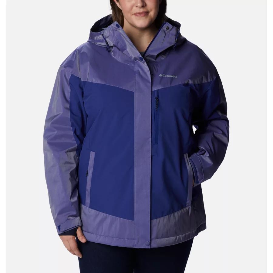 Women's Point Park Insulated Jacket Plus Size Columbia Dark Sapphire Sheen