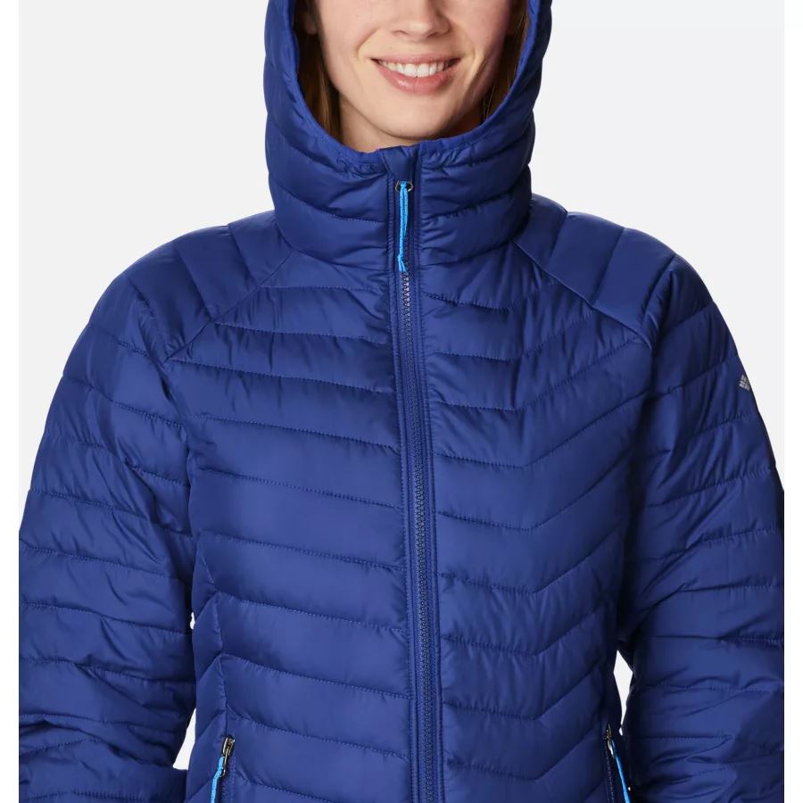 Women's Powder Lite Hooded Jacket Dark Sapphire Columbia