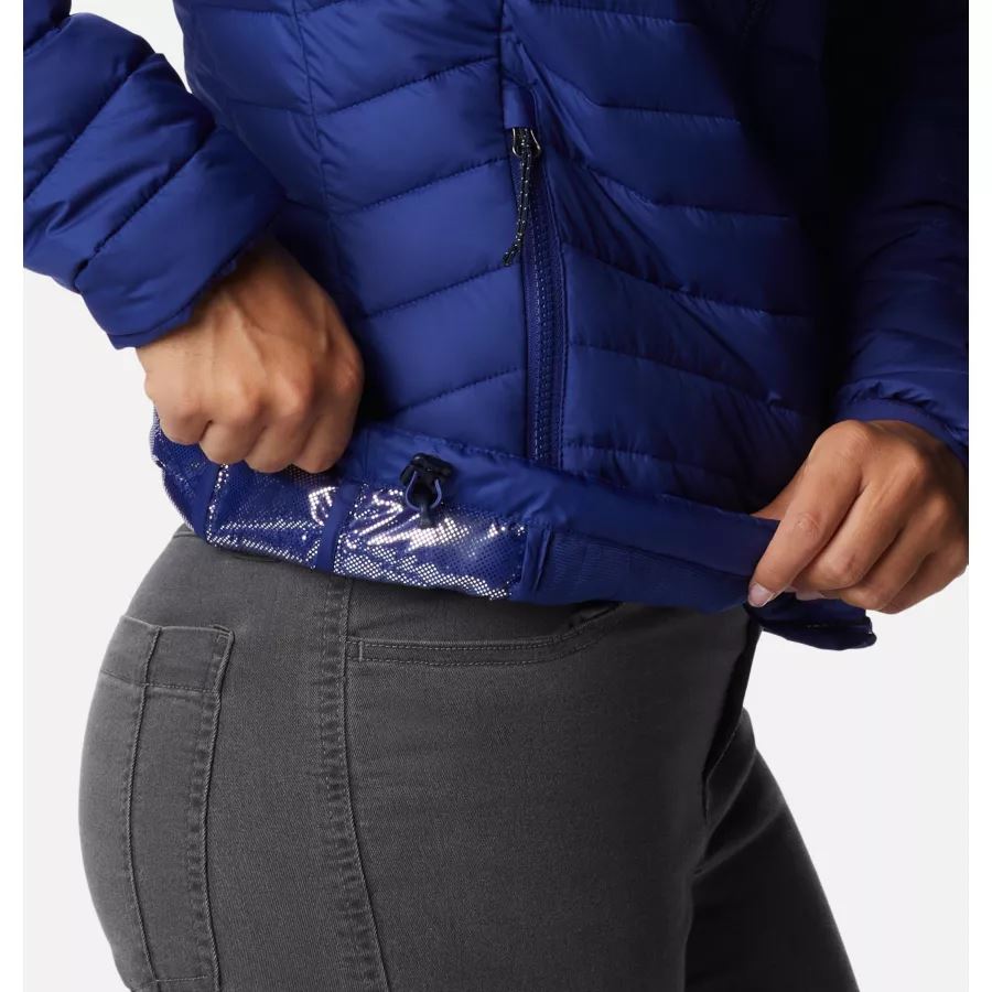 Women's Powder Lite Hooded Jacket Dark Sapphire Columbia