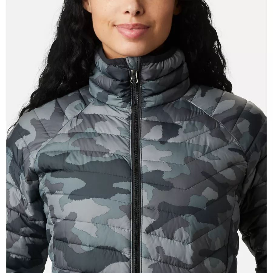 Women's Powder Lite Jacket Columbia Black Traditional Camo
