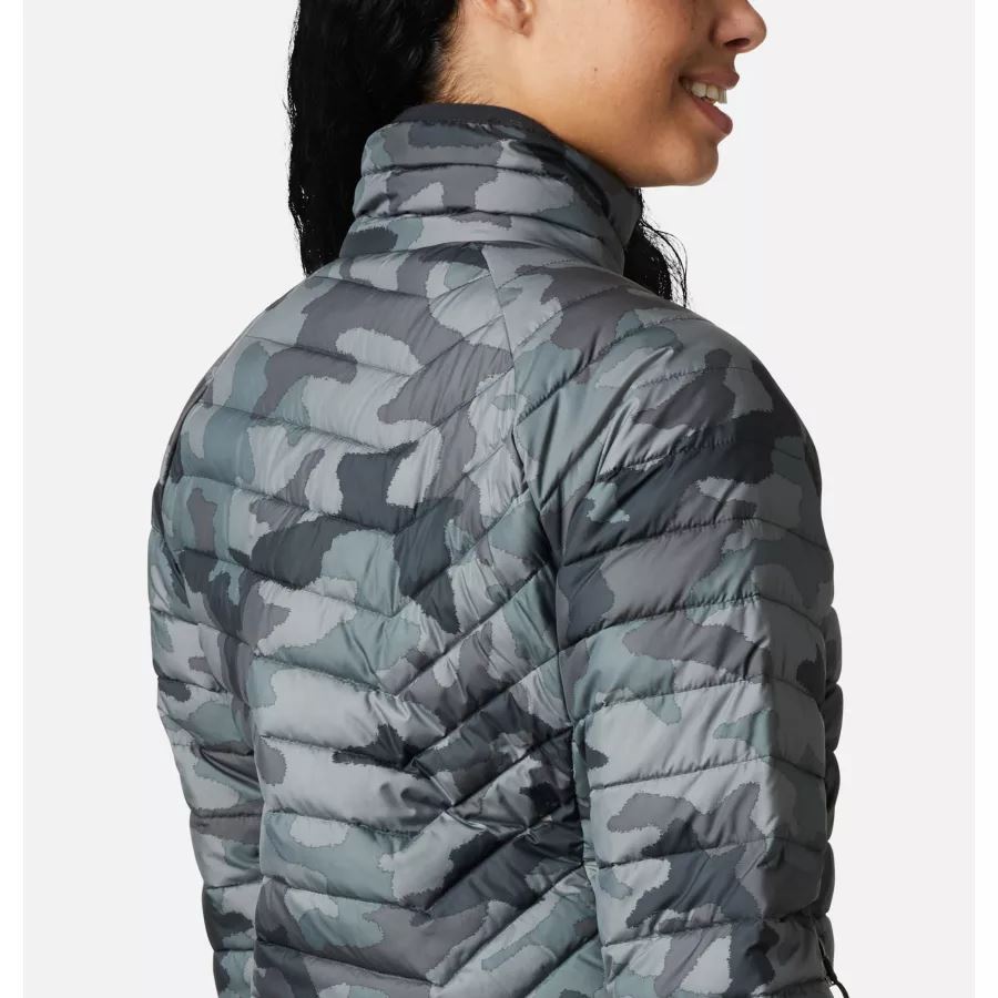 Women's Powder Lite Jacket Columbia Black Traditional Camo