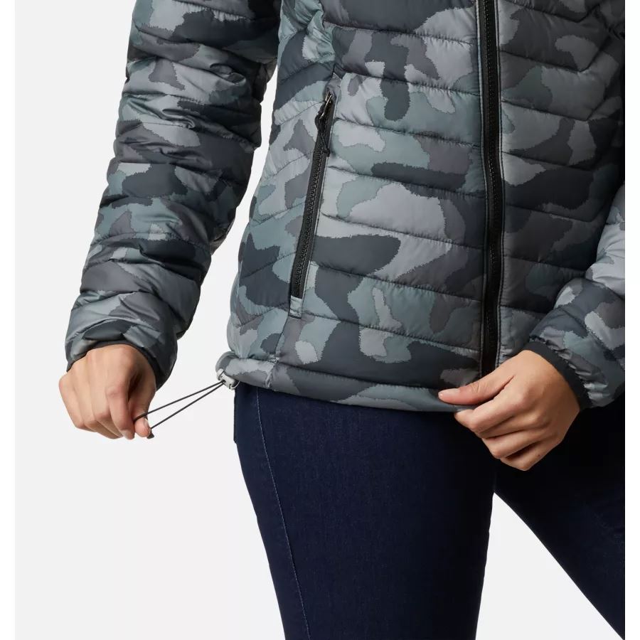 Women's Powder Lite Jacket Columbia Black Traditional Camo