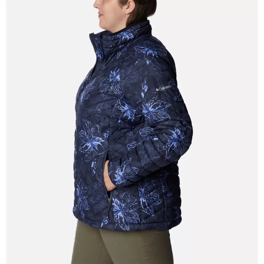 Women's Powder Lite Jacket Plus Size Columbia Nocturnal Aurelian Print