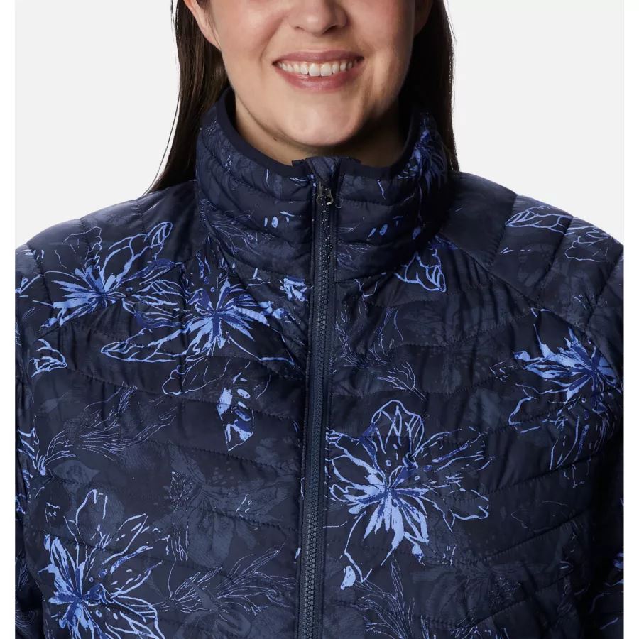 Women's Powder Lite Jacket Plus Size Columbia Nocturnal Aurelian Print