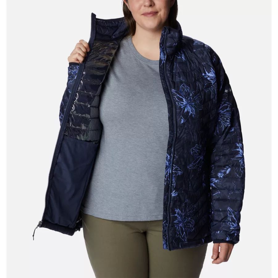Women's Powder Lite Jacket Plus Size Columbia Nocturnal Aurelian Print