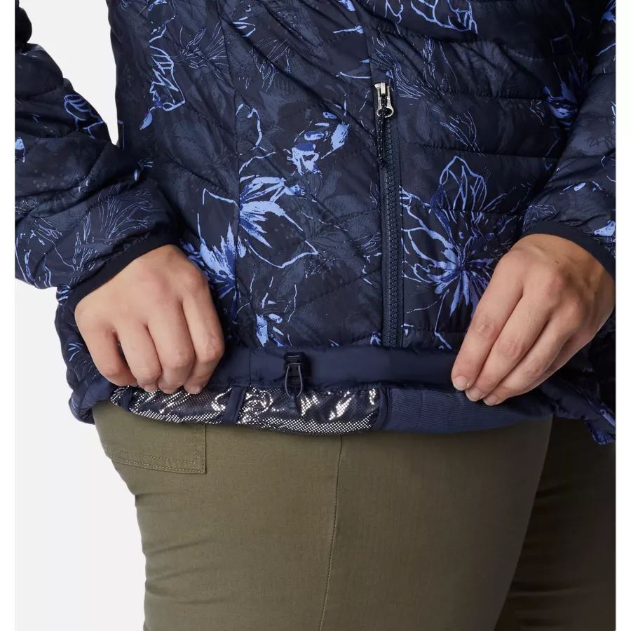 Women's Powder Lite Jacket Plus Size Columbia Nocturnal Aurelian Print