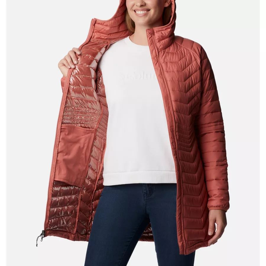 Women's Powder Lite Mid Jacket Dark Coral Columbia