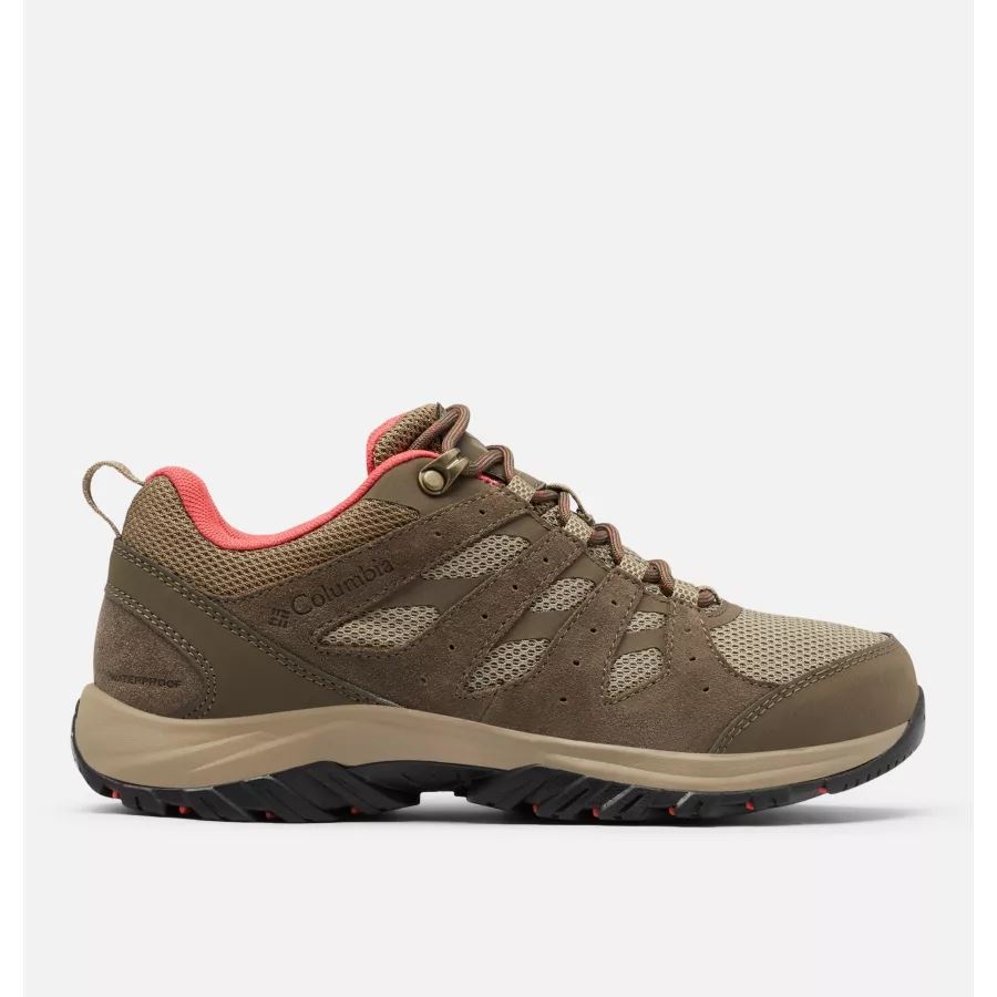 Women's Redmond III Waterproof Walking Shoe Pebble/Red Coral Columbia