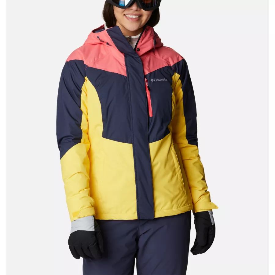 Women's Rosie Run Insulated Jacket Nocturnal/Neon Sunrise/Sun Glow Columbia
