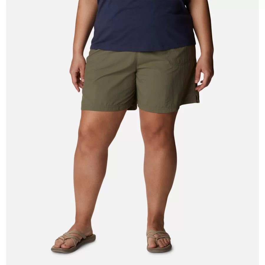 Women's Sandy River Shorts Plus Size Columbia Stone Green