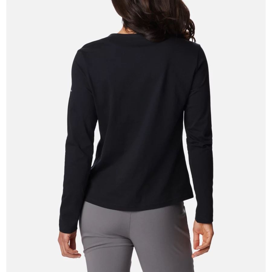Women's Sapphire Point Long Sleeve Shirt Black Columbia
