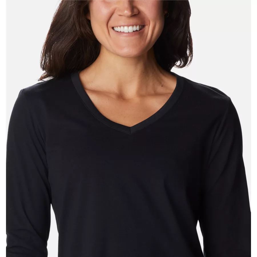 Women's Sapphire Point Long Sleeve Shirt Black Columbia