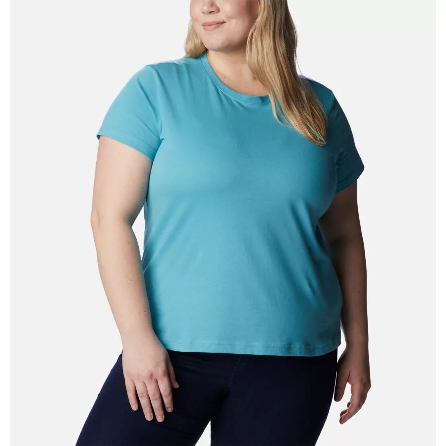 Women's Sapphire Point Short Sleeve Shirt Plus Size Sea Wave Columbia