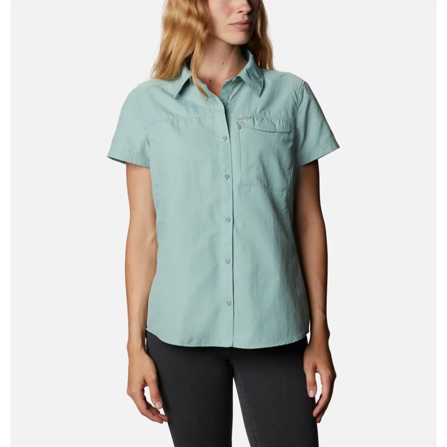 Women's Silver Ridge 2.0 Short Sleeve Shirt Columbia Aqua Tone