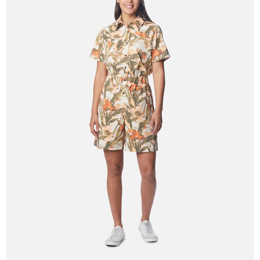 Women's Silver Ridge Utility Romper Columbia Chalk/Floriculture