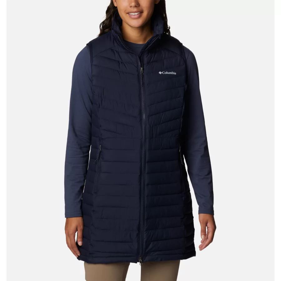 Women's Slope Edge Long Vest Dark Nocturnal Columbia