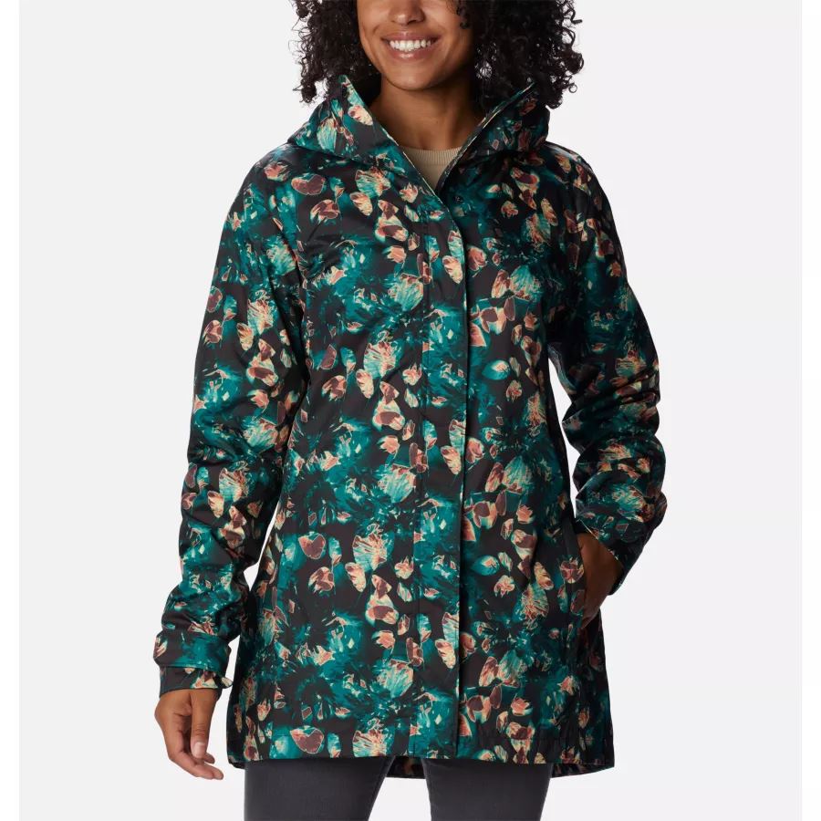Women's Splash A Little II Jacket Columbia Spruce Solarized Print