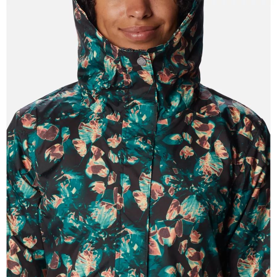 Women's Splash A Little II Jacket Columbia Spruce Solarized Print