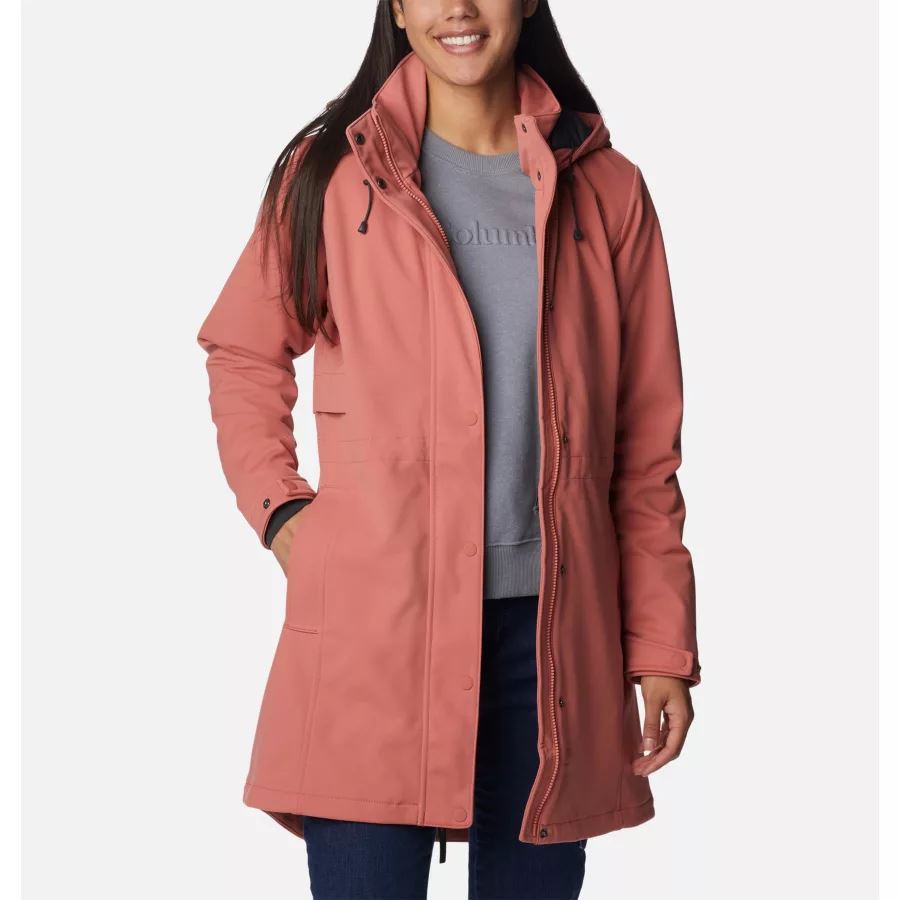 Women's Stone Meadow Softshell Jacket Dark Coral Columbia