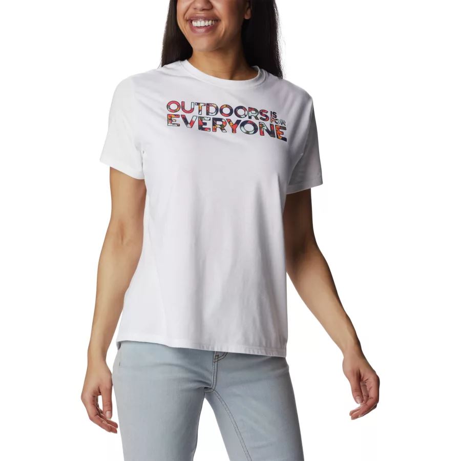 Women's Sun Trek II Technical Graphic T-Shirt White/Be Outdoors Columbia