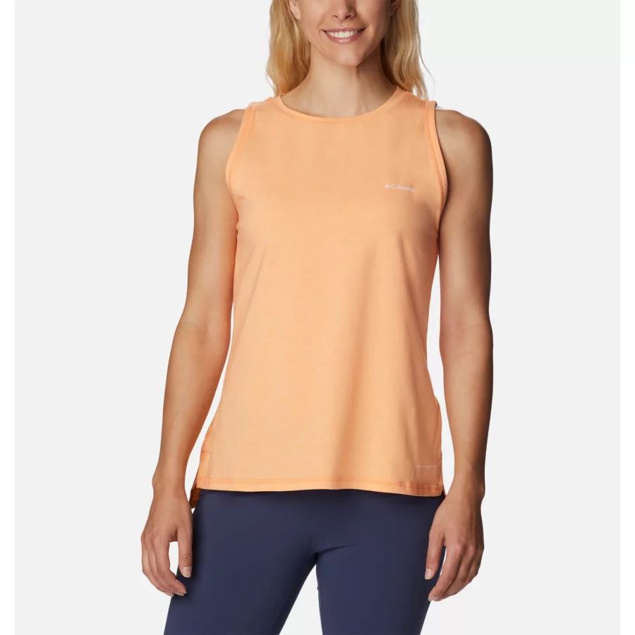 Women's Sun Trek Tank Peach Heather Columbia