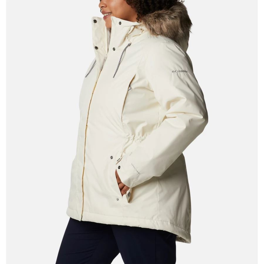 Women's Suttle Mountain II Insulated Jacket Plus Size Columbia Chalk