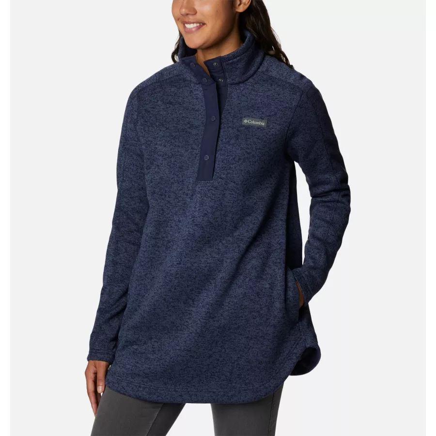 Women's Sweater Weather Fleece Tunic Dark Nocturnal Heather Columbia