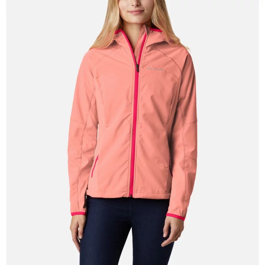 Women's Sweet As Softshell Hoodie Columbia Coral Reef