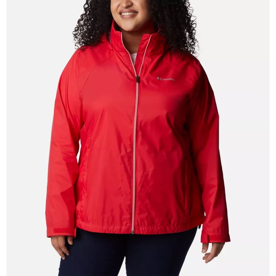Women's Switchback III Jacket Plus Size Columbia Red Lily