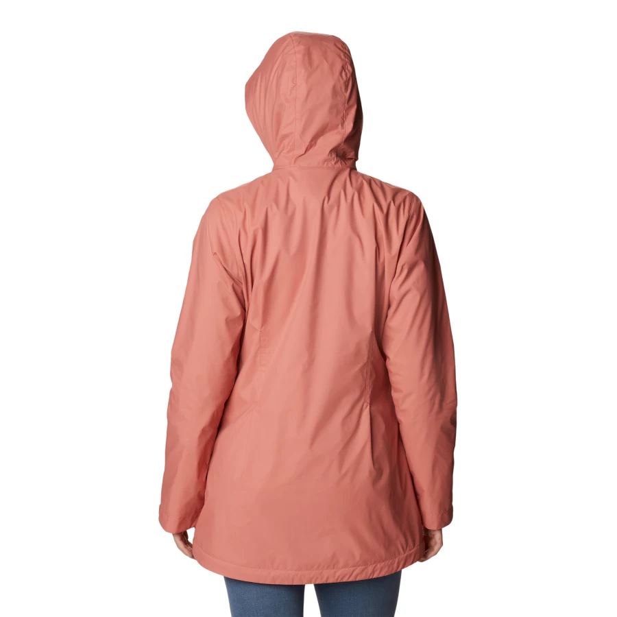 Women's Switchback Lined Long Jacket Columbia Dark Coral