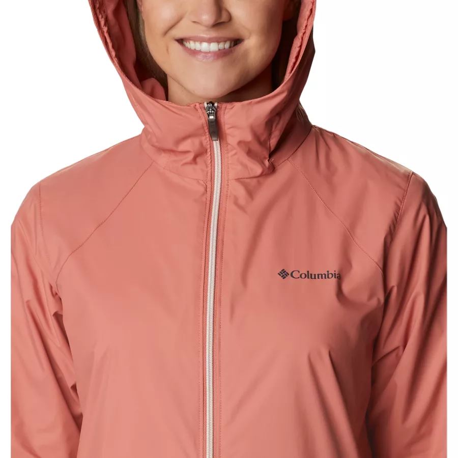 Women's Switchback Lined Long Jacket Columbia Dark Coral