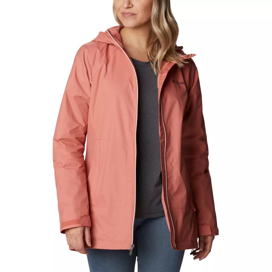 Women's Switchback Lined Long Jacket Columbia Dark Coral