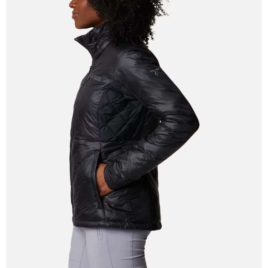 Women's Titan Pass Omni-Heat Infinity Double Wall Insulated Hybrid Jacket Black Columbia