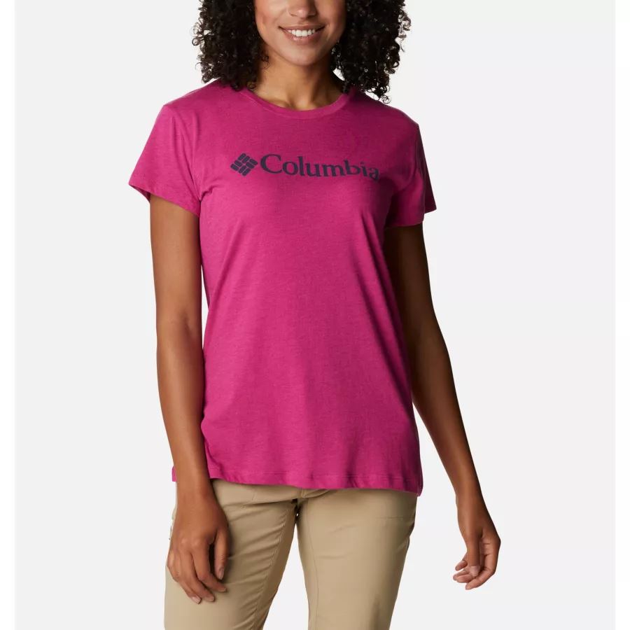 Women's Trek Casual Graphic T-Shirt Wild Fuchsia Heather/Gem Columbia Columbia