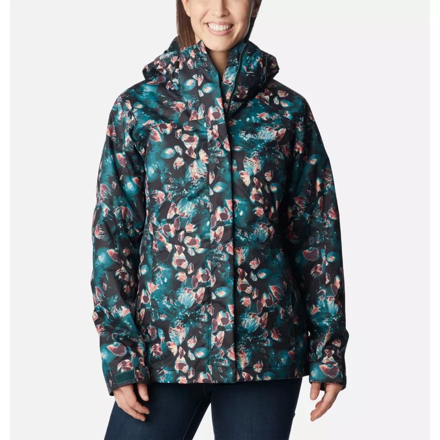 Women's Tunnel Falls Interchange Jacket Columbia Spruce Solarized Print