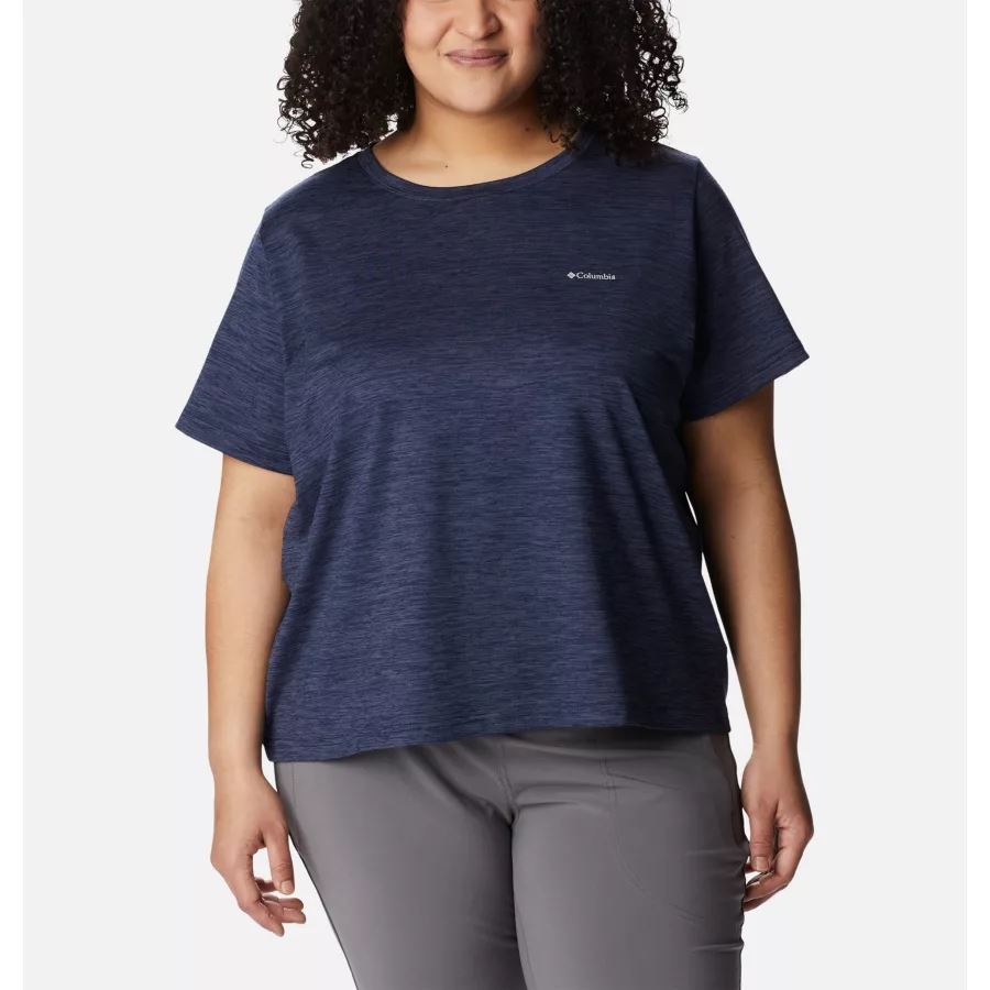 Women's Weekend Adventure Short Sleeve T-Shirt Columbia Dark Nocturnal Heather
